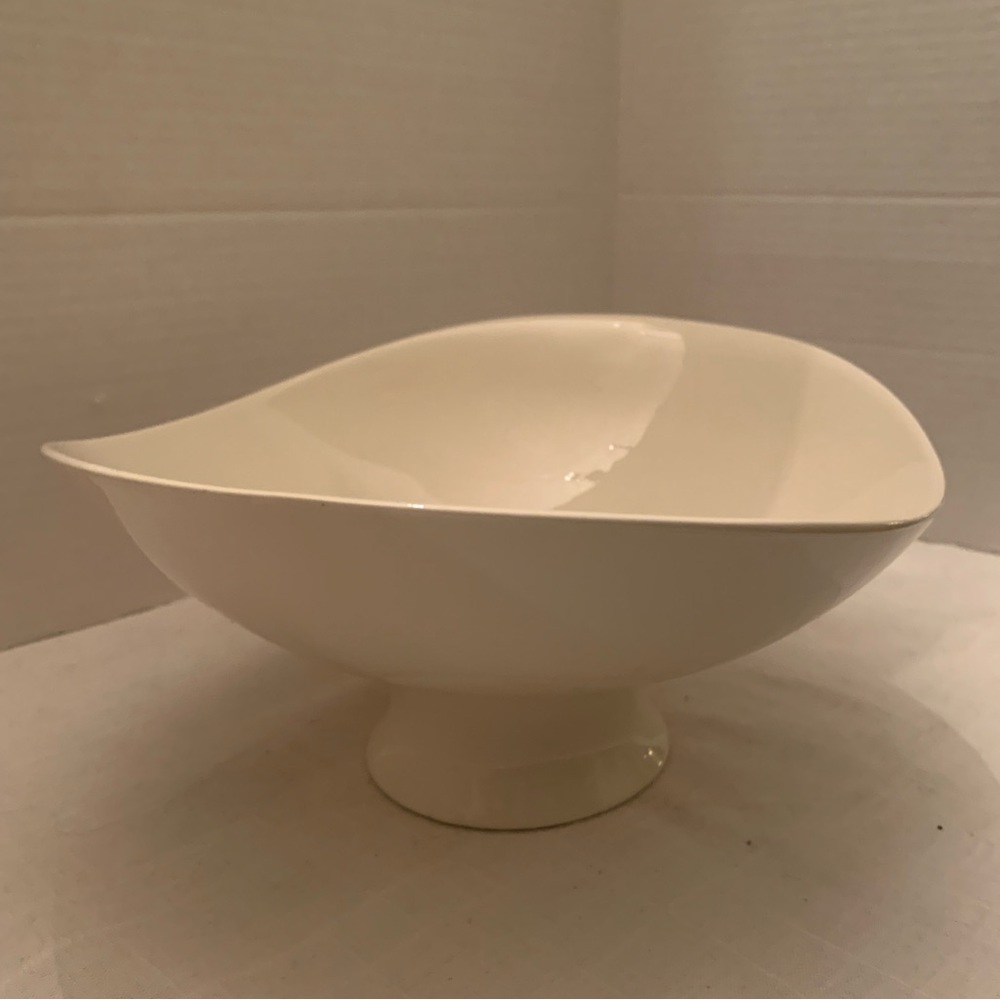 EVA ZEISEL |  MCM White Ceramic Pedestal Bowl